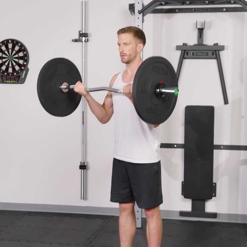 TREXO olimpiniai svarmenys su buferiu juodi TRX-BMP005 5 kg 12